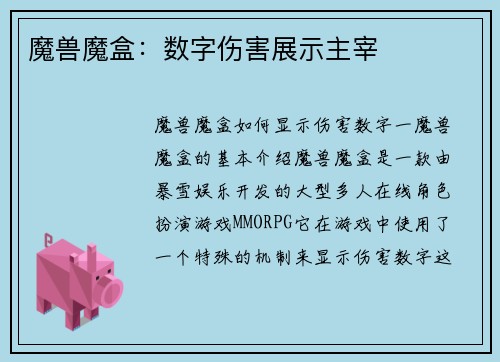 魔兽魔盒：数字伤害展示主宰